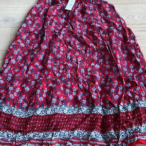 Flowers LOFT skirt